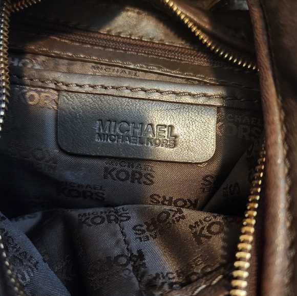 Michael Kors Brown Soft Leather Morgan Hobo Purse - Picture 6 of 12